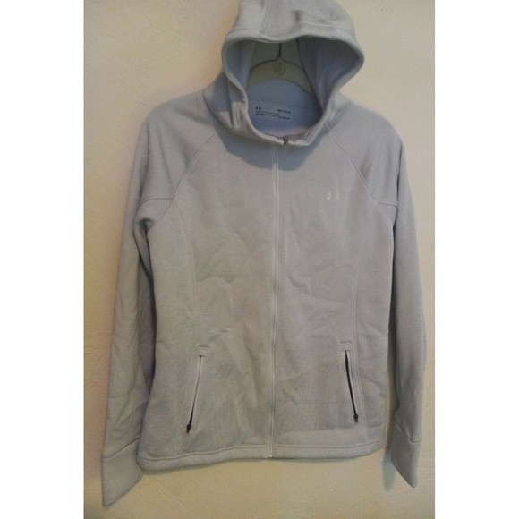 Under Armour Women’s hoodie Size medium full zipper Gray Pullover Hoodie Sweats - Picture 1 of 10